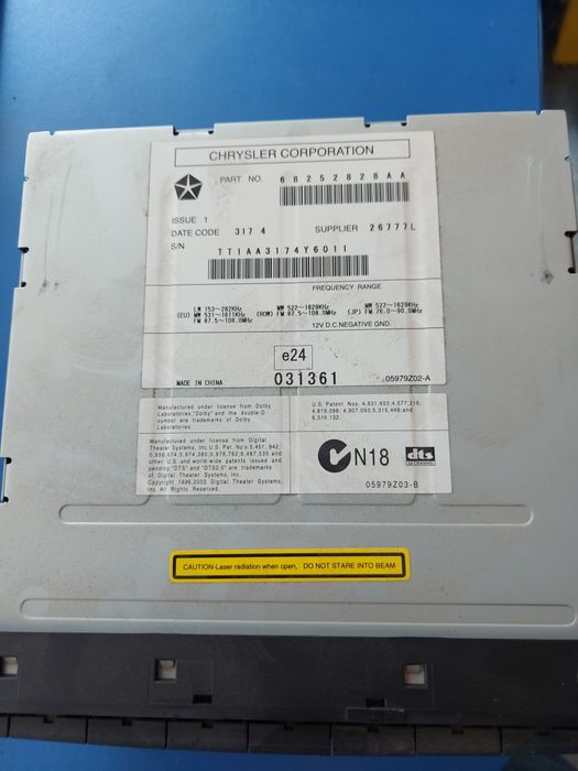 Radio CD Jeep wrangler