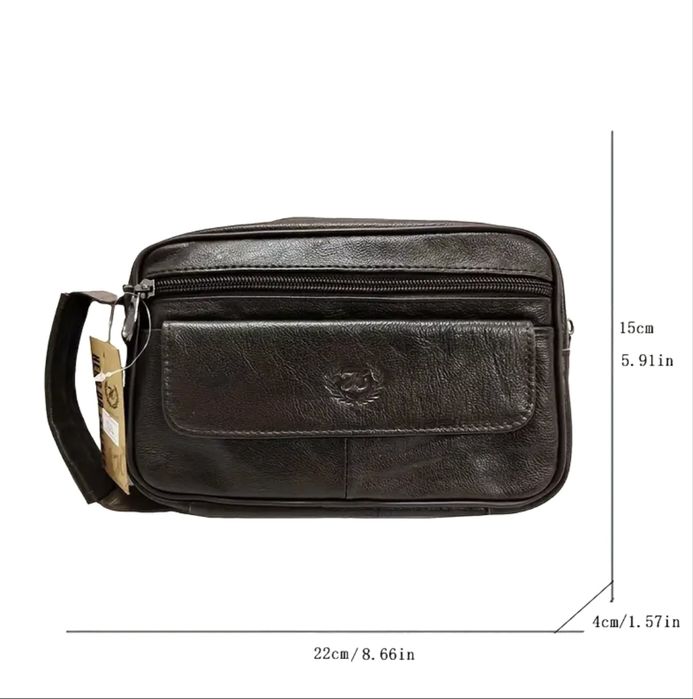 Мъжки ръчни чантички тип Борсетаʼ /Модерни и красиви от естест. кожа!