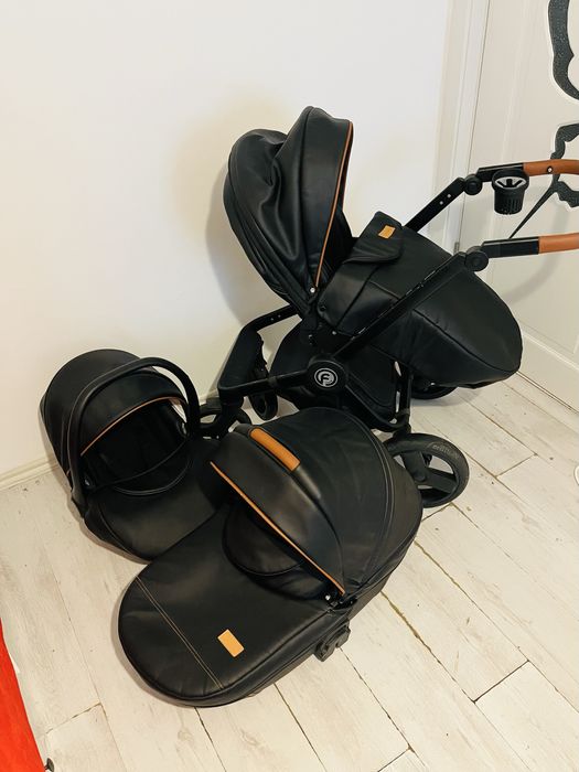 Carucior Kraushman 3 in 1 Topaz Lux Black