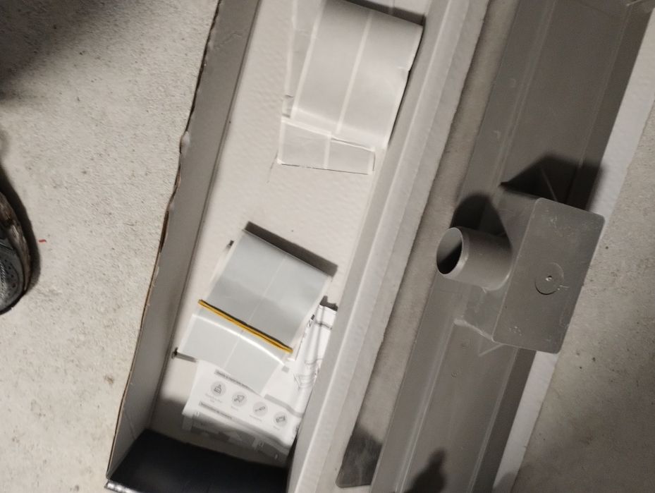 Rigola dus cu gratar din otel inoxidabil