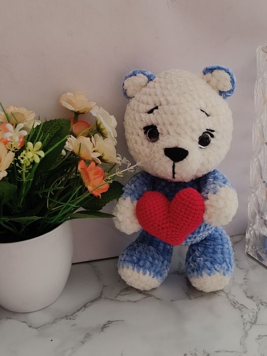 Мишка валентинка