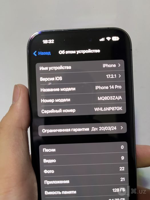 Iphone 14pro 128gb 90%emkost