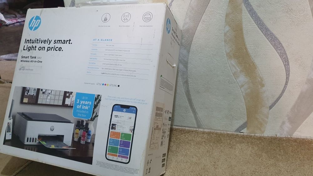 Продам новый цветной принтер  HP Smart Tank 580