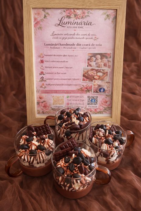 Realizez lumânări din ceară de soia naturală