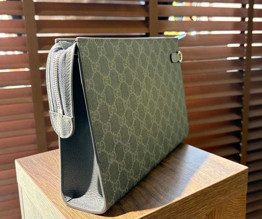 Чанта Gucci Grey Trim Pouch