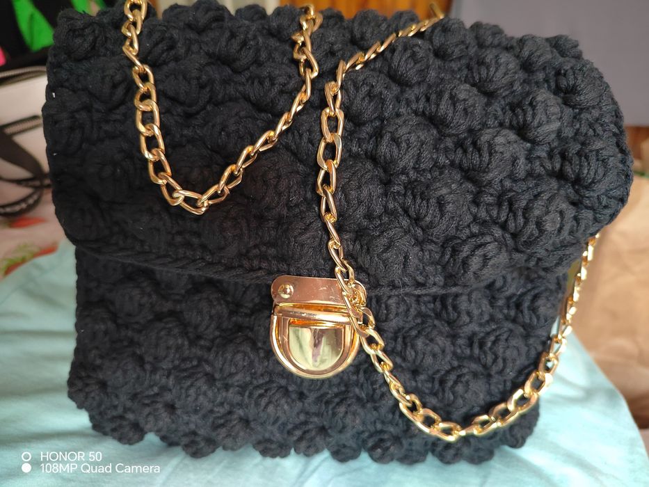 Дамска чанта, плетена