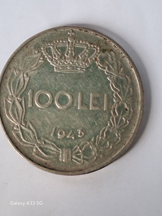 Moneda 1oo lei din anul 1943