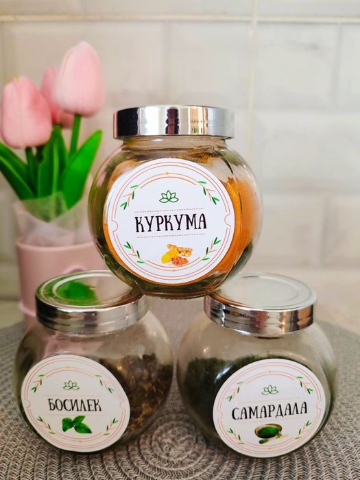 Водоустойчиви етикети за подправки 60броя