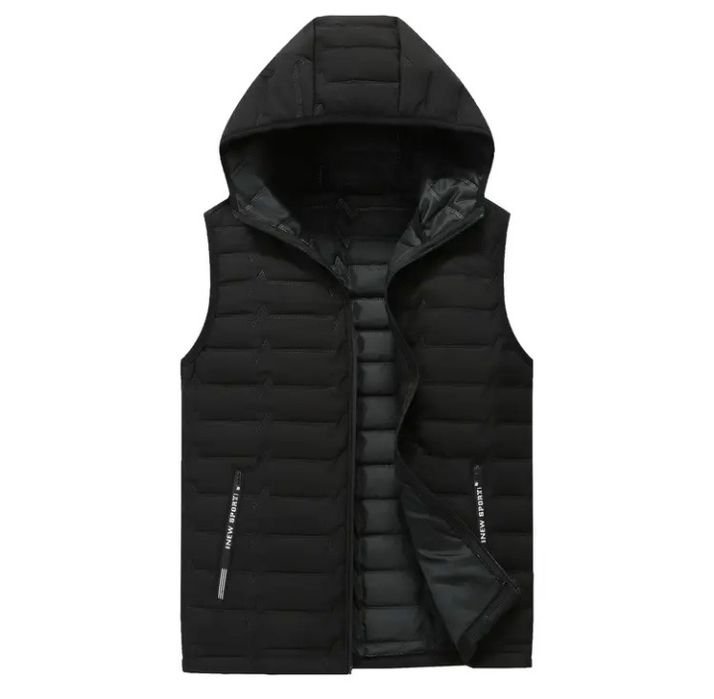 Нов Мъжки елек с качулка