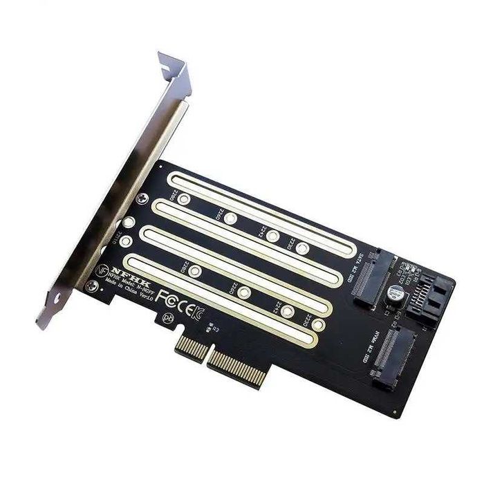 Переходник NVMe M.2 PCIe , адаптер, плата расширения, NVME, SATA