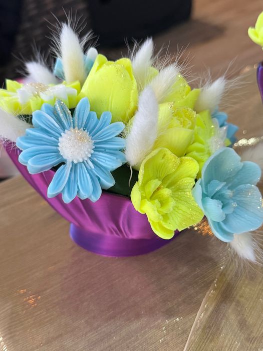 Подарък за 8 март букети от глицеринов сапун