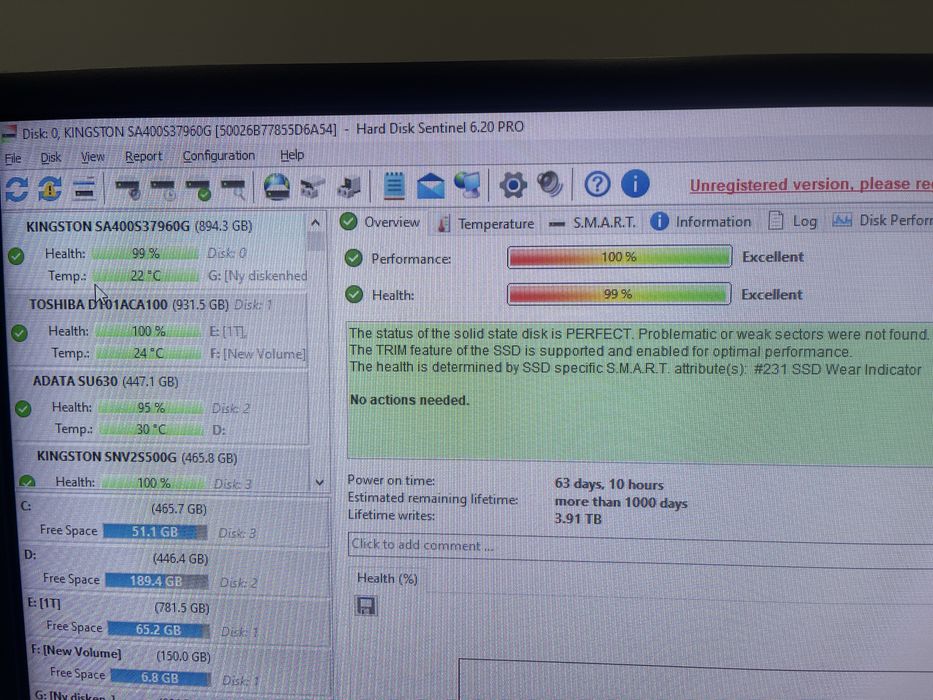 Vând SSD Kingston A400 de 960GB