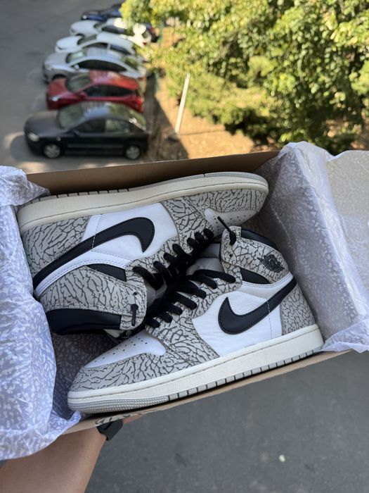 Air Jordan 1 Retro High OG White Cement
