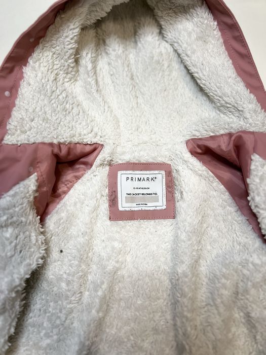 Geaca impermeabIla imblanita Primark, roz, marimea 86 / 12-18 luni