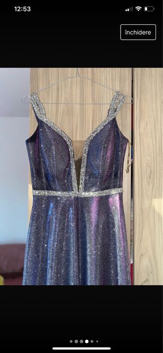 Rochie superba cu sclipici cromatic
