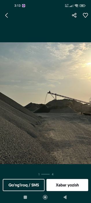 Chinoz Qum, Shag'al, Sheben, Klinis, Tuproq yetkazib beramiz