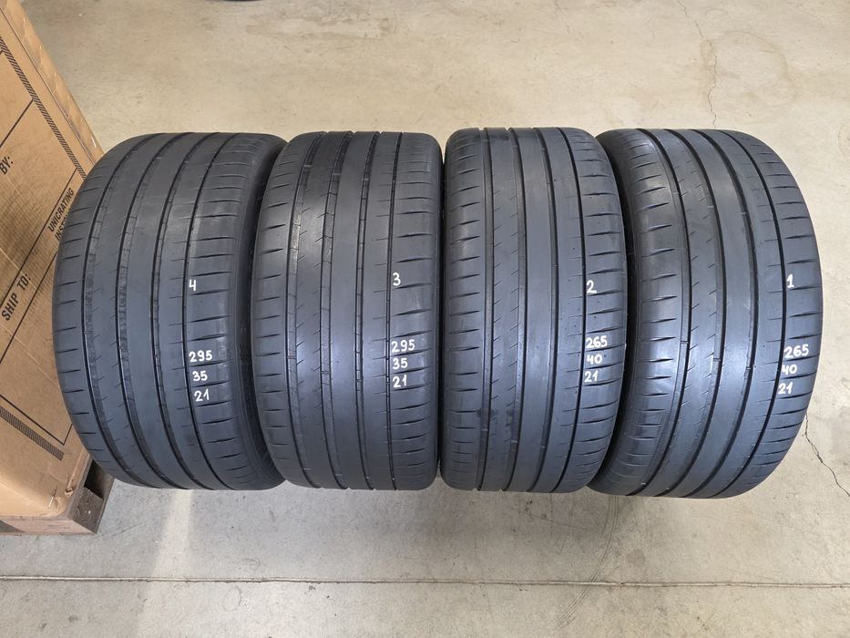 265/40/21 & 295/35/21 4бр.MICHELIN PILOT 4S -Неразличими от НОВИ-DEMO