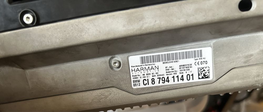 Nbt evo bmw f20 f30 f25 f10 f06 f12 f13 f15 f16 nbt evo4 gb ram gps