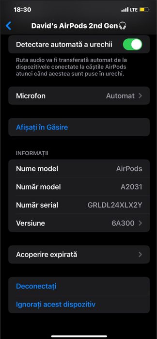 Vând Apple AirPods 2