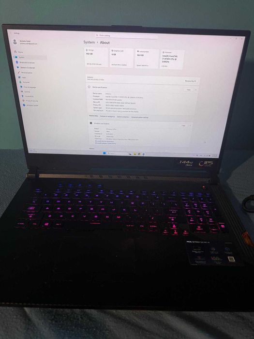 Laptop ASUS ROG Strix Scar III G731GV RTX 2060