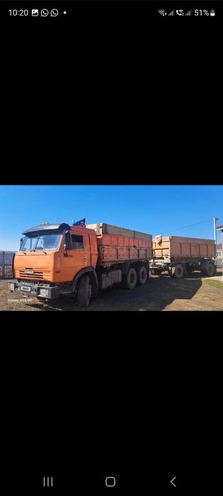 КамАЗ 55102 с прицепом НефАЗ .