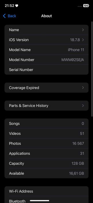 Iphone 11, 128GB