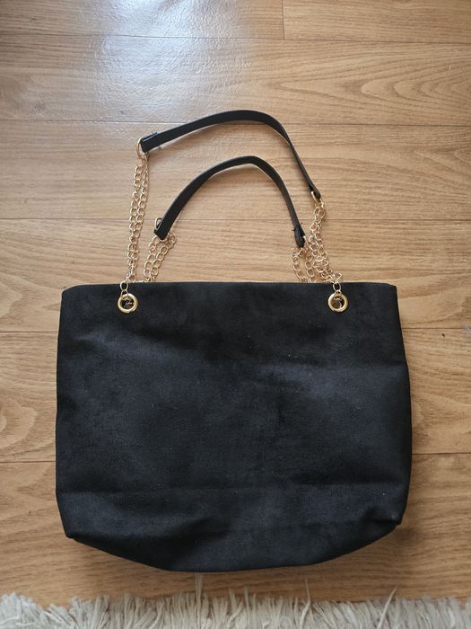 Дамска черна чанта