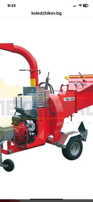 Почистване на градини и парцели с мулчер и дробилка за клони.