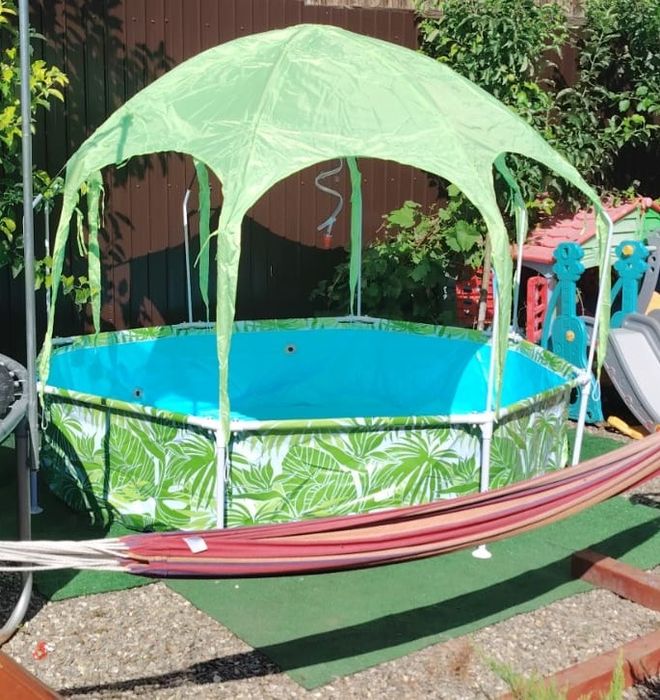 Piscina tubulara cu parasolar Bestway, 244 x 51cm