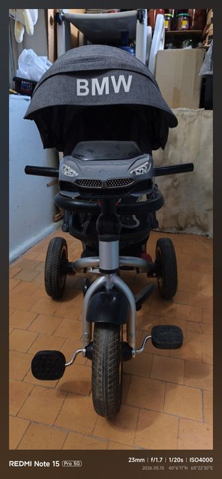 Велосипед коляска трехколесный BMW