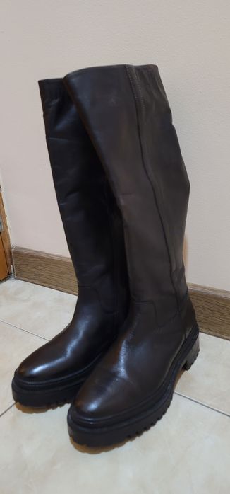 сапоги кожаные женские