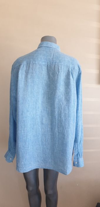 Yves Saint Laurent  Len  Mens Size 2XL ОРИГИНАЛ! Мъжка Ленена Риза.