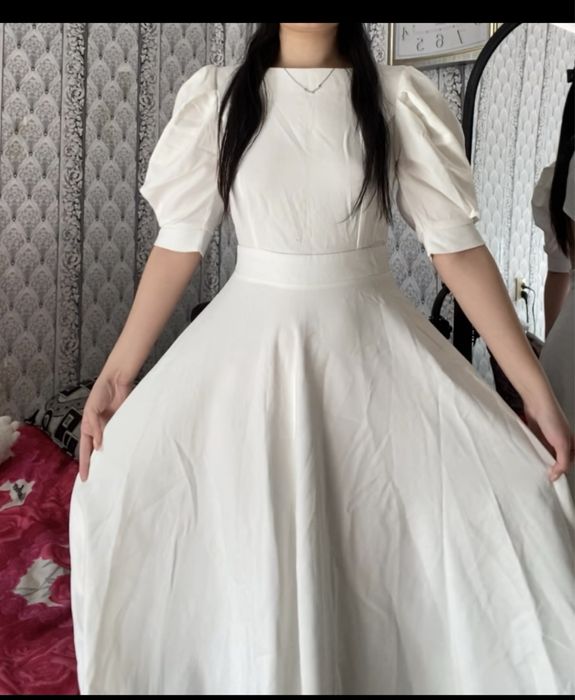 продам белое платья и туфли