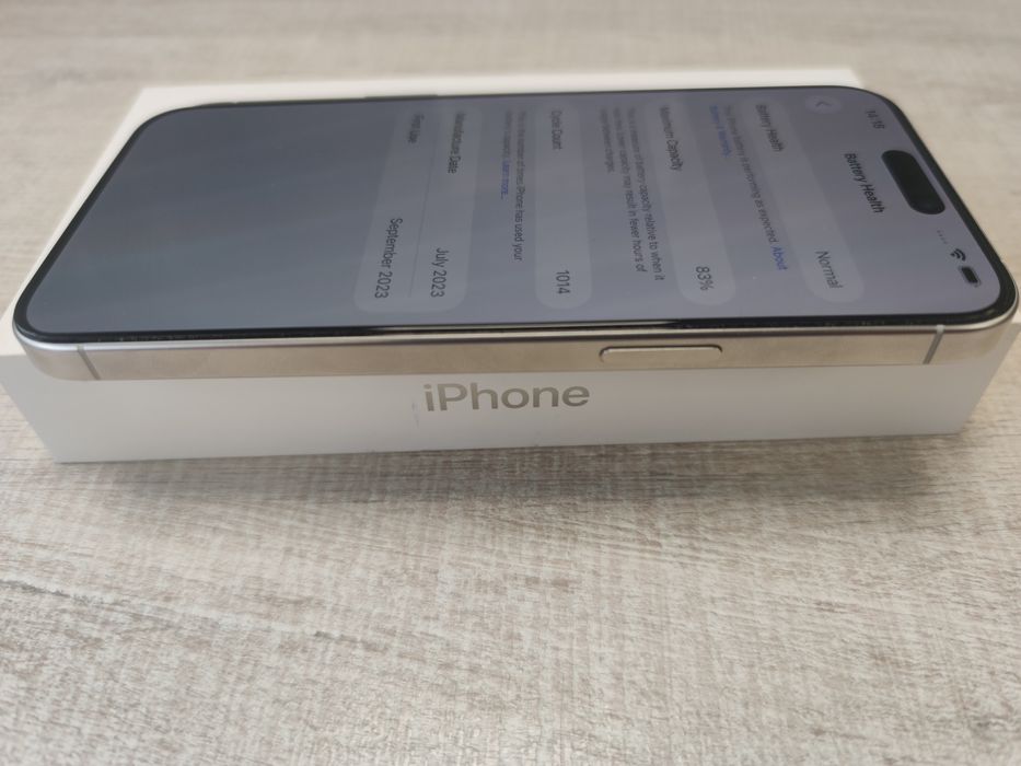 Apple iPhone 15 Pro Max 512GB White Titanium Гаранция!