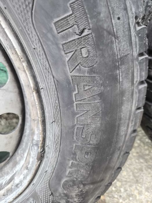 Jante 5 x108 cu anvelope 215 65 15C Citroen/Peugeot sau schimb cu jante aliaj logan pe 15 4x100