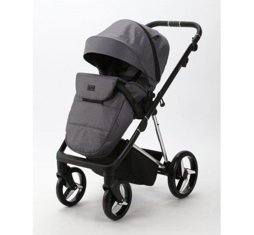 Carucior 3 in 1 Adamex Deluxe Grey Blanc + baza isofix Avionaut