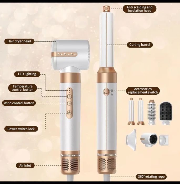 Uscător de păr 7 in 1