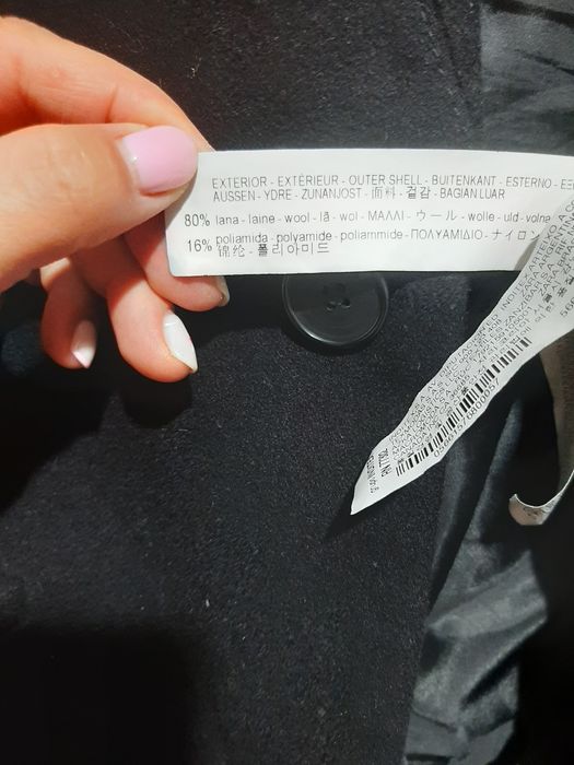 Мъжко вълнено палто Zara