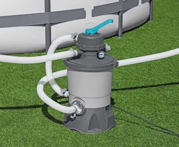 Pompa Filtrare Curatare Apa Piscina cu Nisip / Bile pentru piscine Intex Bestway Sistem Curatit 3596L/h + Furtune + LIVRARE GRATUITA AG