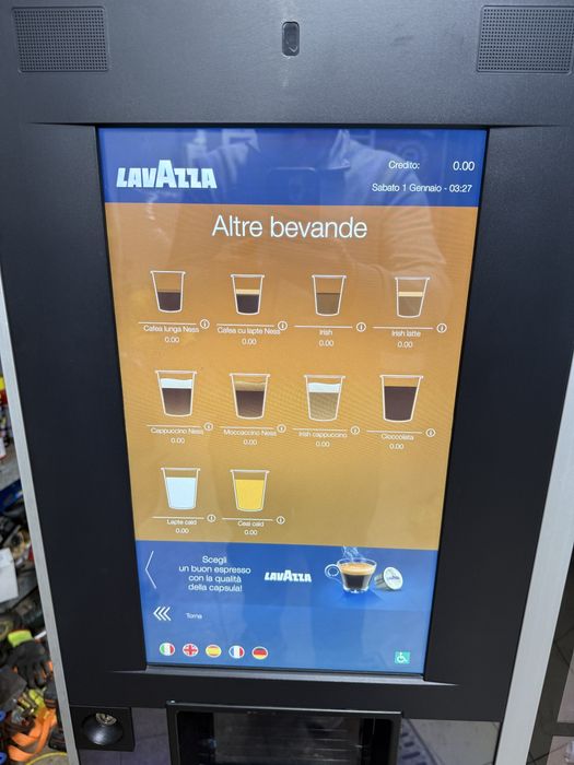 Necta Canto Touch boabe + capsule dual Cup