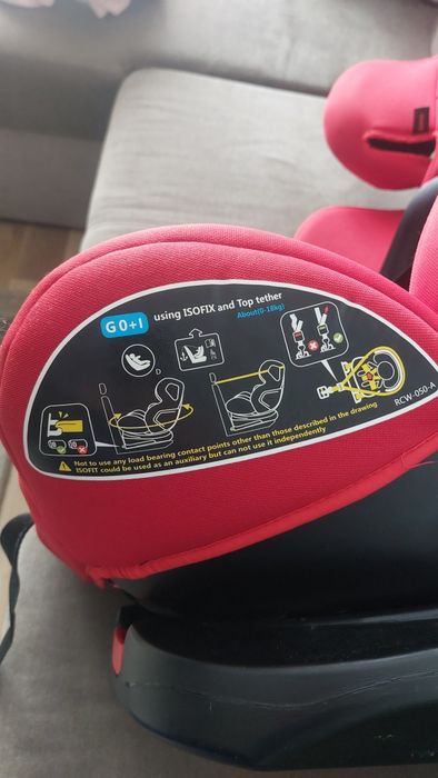 Scaun Auto Copii Isofix Rosu