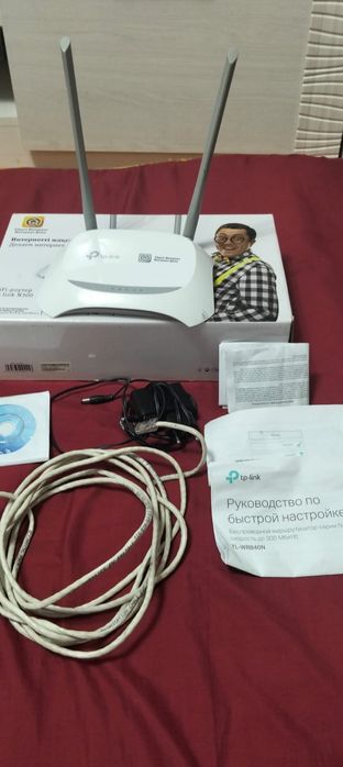 Tp-Link WI-FI роутер N300 в комплекте
