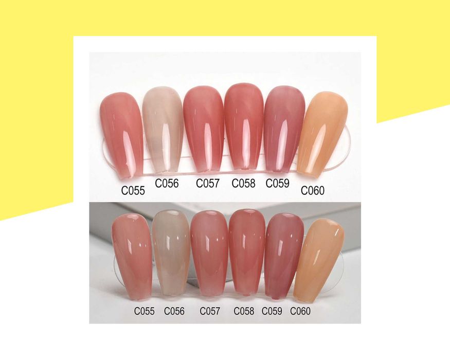 Професионален гел лак CANNI, основа за френски маникюр - 16 мл.