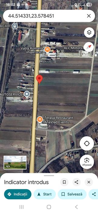 Teren Răcari la DE 70 - Vatra Romana