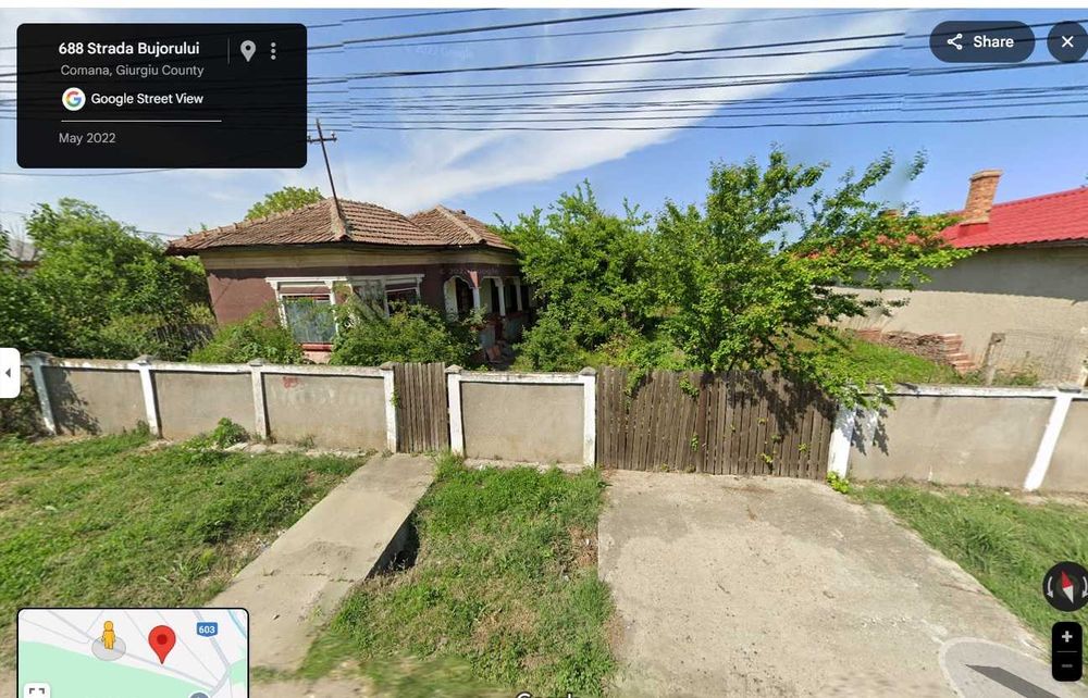 Comana, Jud Giurgiu, Str. Bujorului, 1262 mp, langa Parcul Natural