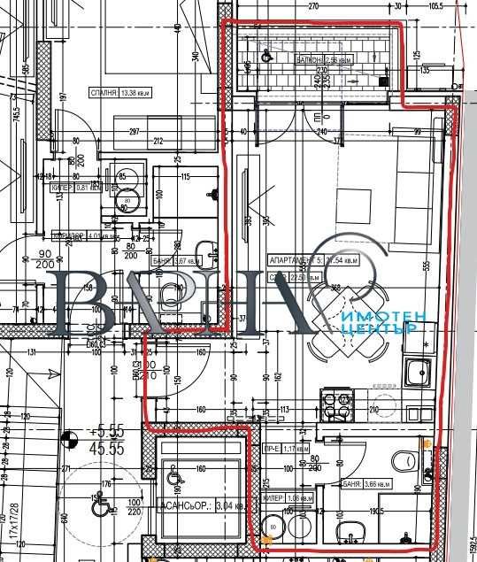 Продава се Едностаен апартамент в Варна, Колхозен пазар - 48 кв.м за 922 €/кв.м - Снимка #3