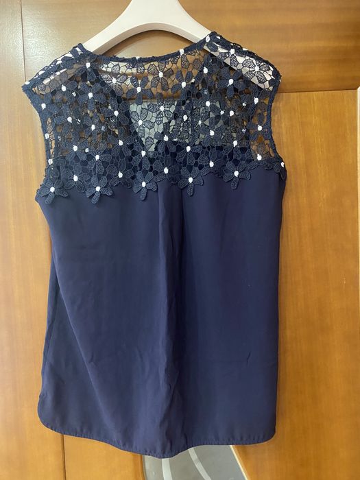 Майка с кружевом