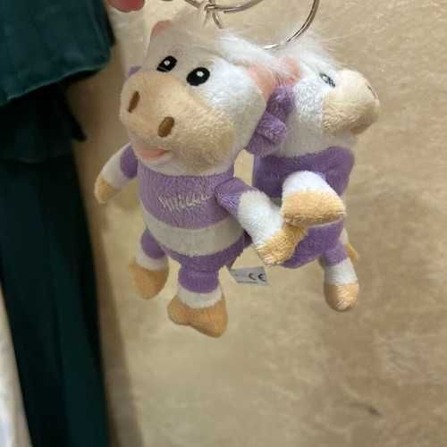 Milka плюшени играчки като нови, комплект от три с ключодържатели