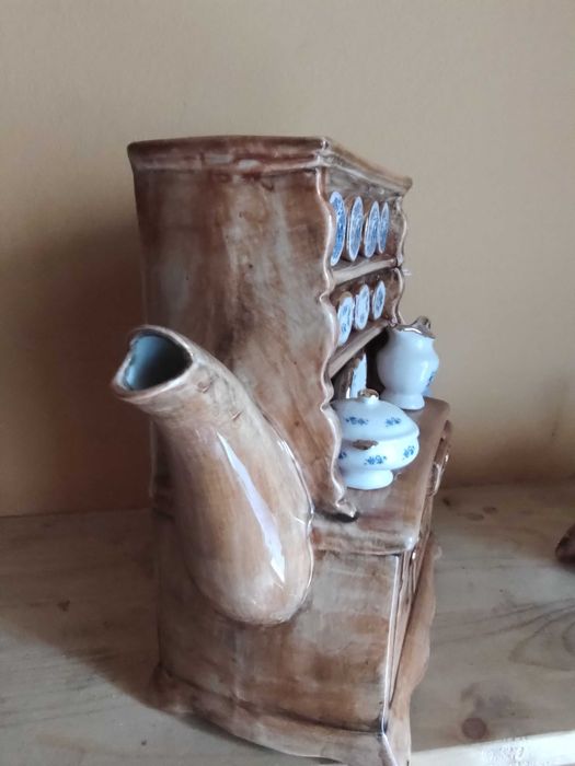 Красив ръчно изработен чайник Welsh dresser