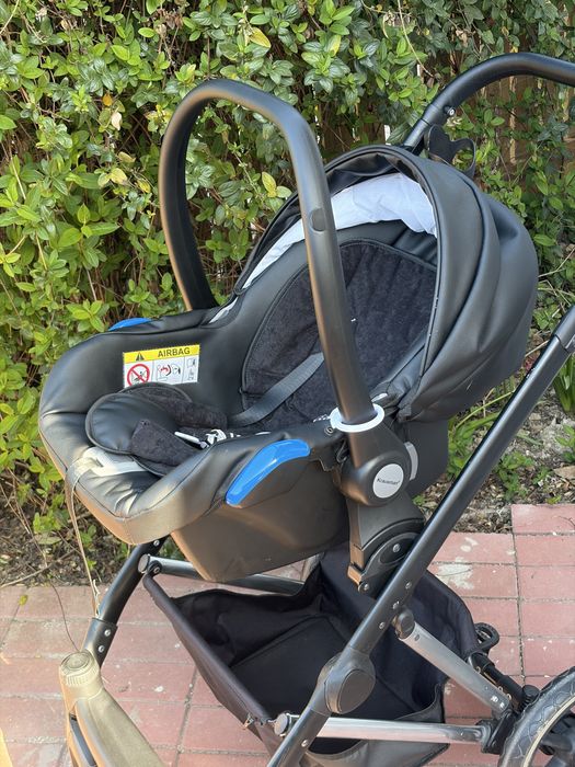 Carucior/carut bebe (landou, scoica si parte sport)  3 in 1 Xplorer Purple Shiny - Krausman testat ADAC